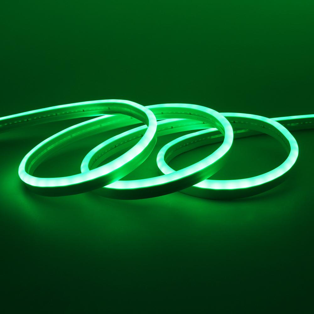 

DC 12V Neon Strip IP65 Waterproof 120Leds/M White/Blue/Pink/Yellow/Green Home Garden DIY Flexible Ribbion Rope LED Light 0.5m зелений