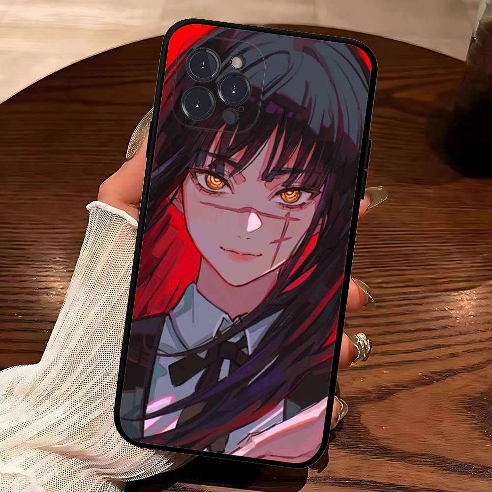 Asa Mitaka Chainsaw Man Anime Manga Phone Case For Iphone 16 15 17 13 14 12 11 Pro Max Plus Black Shell Cover Case