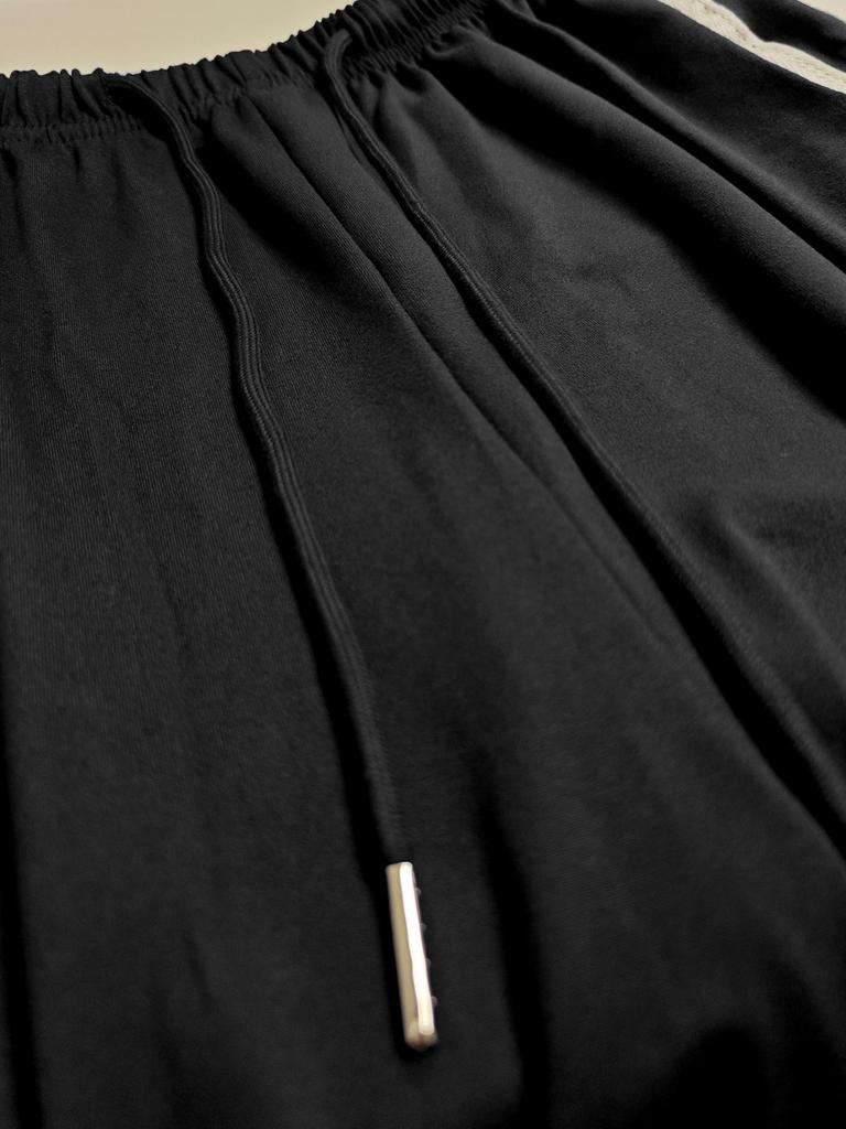 European Side Stripe Wide-Leg Sweatpants: Women's High-Waist Loose Casual Pants