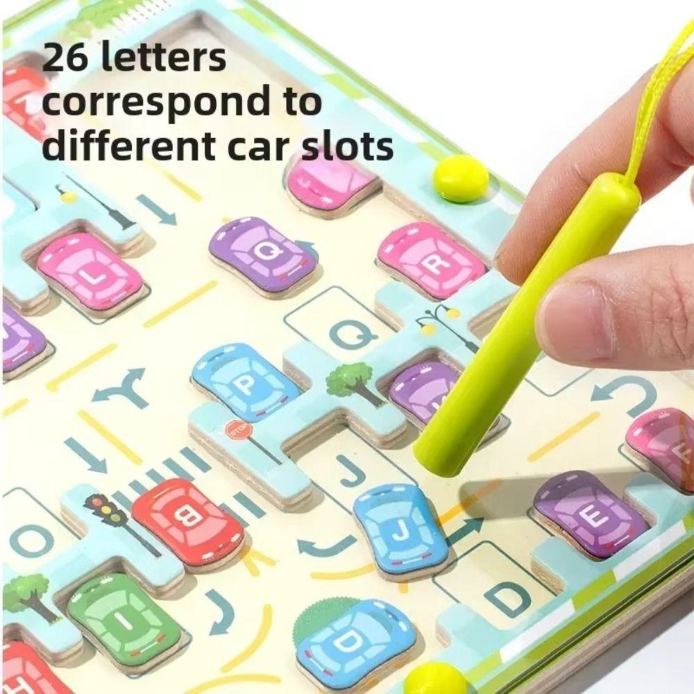 26 English Letters Letters Puzzle Puzzle Boards Magnetic Beads Puzzle Maze  Girls Party Favors