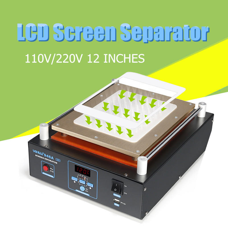 SCHERMO SEPARATOR MACHINE RIPARAZIONE VETRO ROTTO SCREEN SEPARATORE ASPIRATO