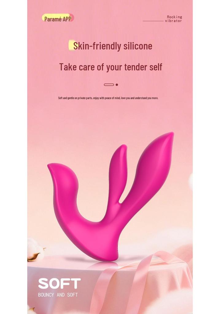 ManopalaMei Dual Stimulator Remote Control Vibrator for G-Spot and Clitoral Pleasure