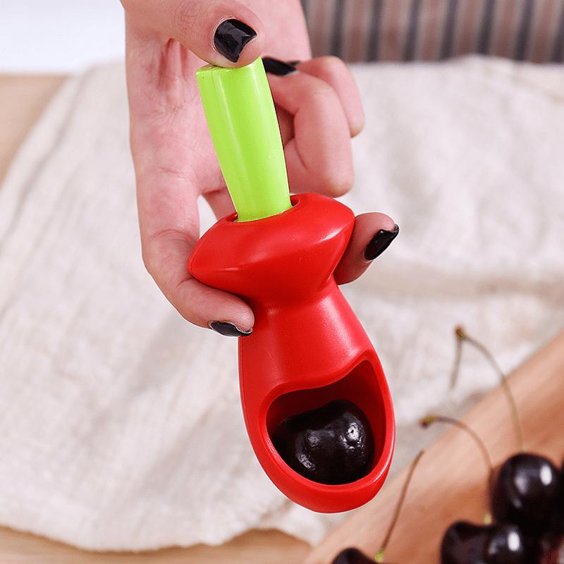 Portable Kitchen Tool: 1pc Cherry Seed Remover for Outdoor Camping and Picnic - Easily Remove Fruit Pits!