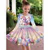 Girls' 3D Flower Bear Dress Long Sleeve Summer Spring Vacation Daily Holiday Princess Beautiful Sweet Kids 4-12 Years Casual Dress A Line Dress