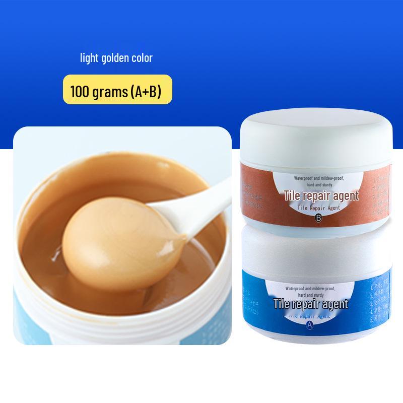 Keramikfliesen- und Fugenreparaturpaste - Starker Klebstoff für Marmor, Toilette und Bodenfliesenlöcher