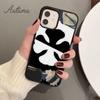 Anime schwarz klee logo Telefon Fall für iPhone 11 12 13 14 Pro Max mini X XR XS SE 2020 6S 7 8 Plus Samsung Galaxy S21 S22 Abdeckung