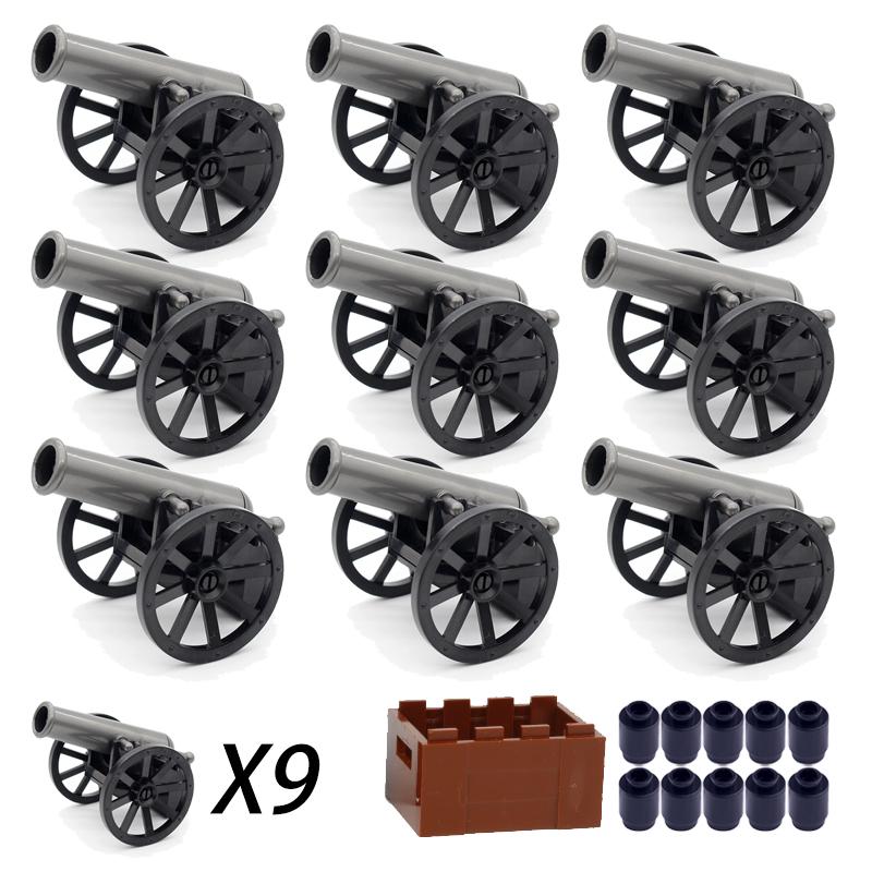 Military MOC Sentry Building Block Soldier Sandbag Fence Cannon Shell Barbed Wire Weapon Rack Training Field Watchtower Toy K018
