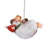 Cartoon Angel Girl Christmas Decorations Multicolor Wrought Iron Drop Ornaments Festival Accessories Handicraft