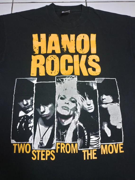 Vintage Rare Hanoi Rocks Band T Shirt Adult S-5XL IL222 Unisex T-Shirt M