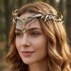 Leaf Wreath Elf Headband Simulate Tree Leaves Elven Princess Tiara Fairy Headpiece  Flower Fairy