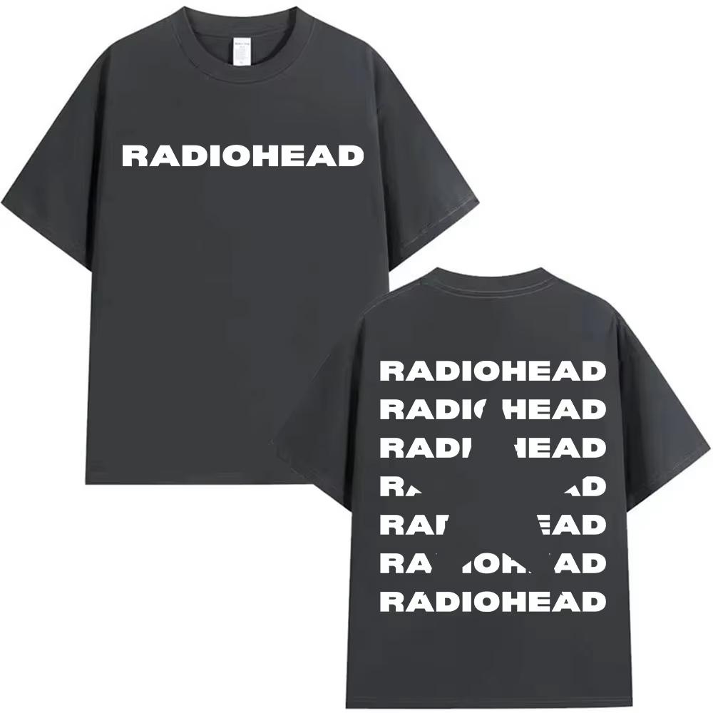 

Rock Band Radiohead Тур 2026 Логотип Футболки Мужская Мода Поп Одежда Оверсайз Футболка Унисекс Хип-Хоп Высококачественные Хлопковые Футболки S