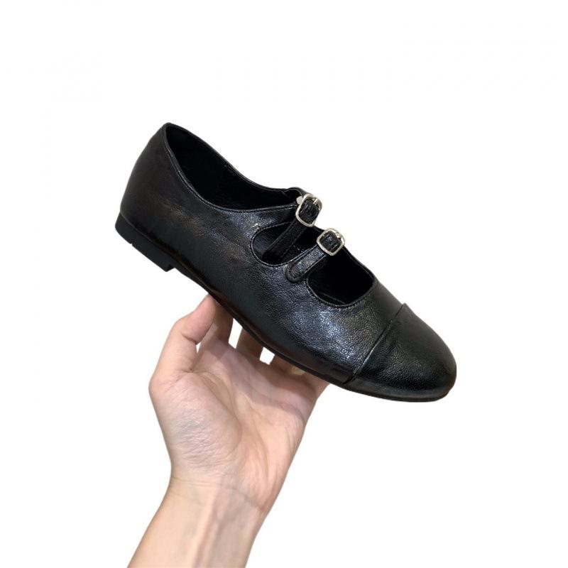 Soft-soled version~ French flat-soled ballet gentle evening shoes women's shoes 2025 spring and autumn retro suede Mary