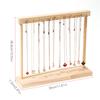 1pc, Solid Wood Necklace Hook Display Stand