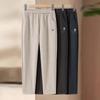 LANGSHA Women's Elastic Waist Straight Leg Pants