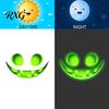 Halloween Ghost Face Decorations Glow In The Dark Sticker, Self-adhesive Shape Decals, Waterproof Luminous Wall Decals PVC Stickers, for Walls Toilets