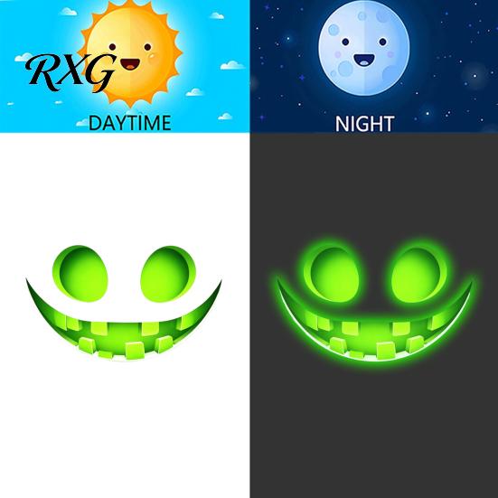 Halloween Ghost Face Decorations Glow In The Dark Sticker, Self-adhesive Shape Decals, Waterproof Luminous Wall Decals PVC Stickers, for Walls Toilets