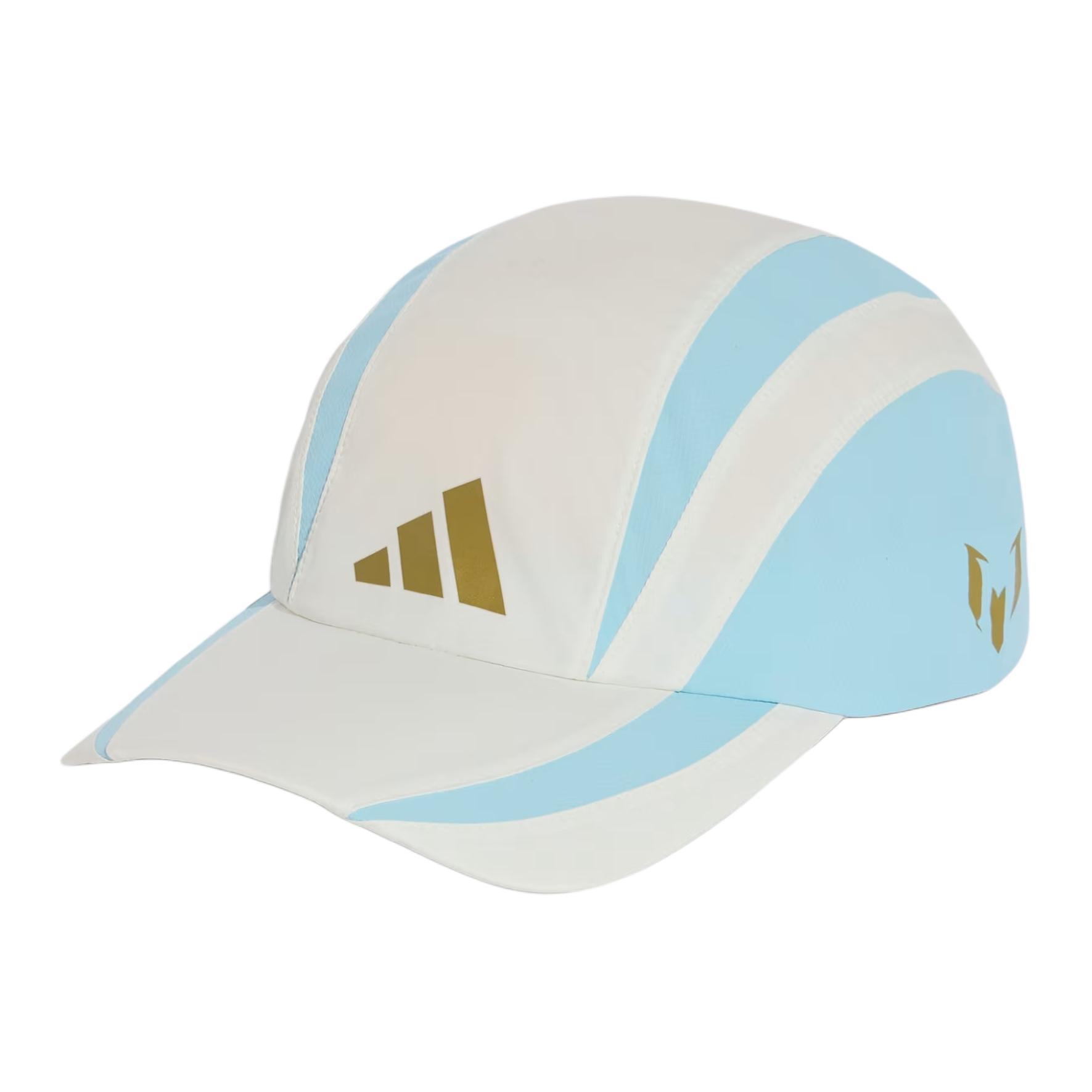 Adidas Logo Design Polyester Baseball Cap Unisex Hats Blue White KR6726 OSFM