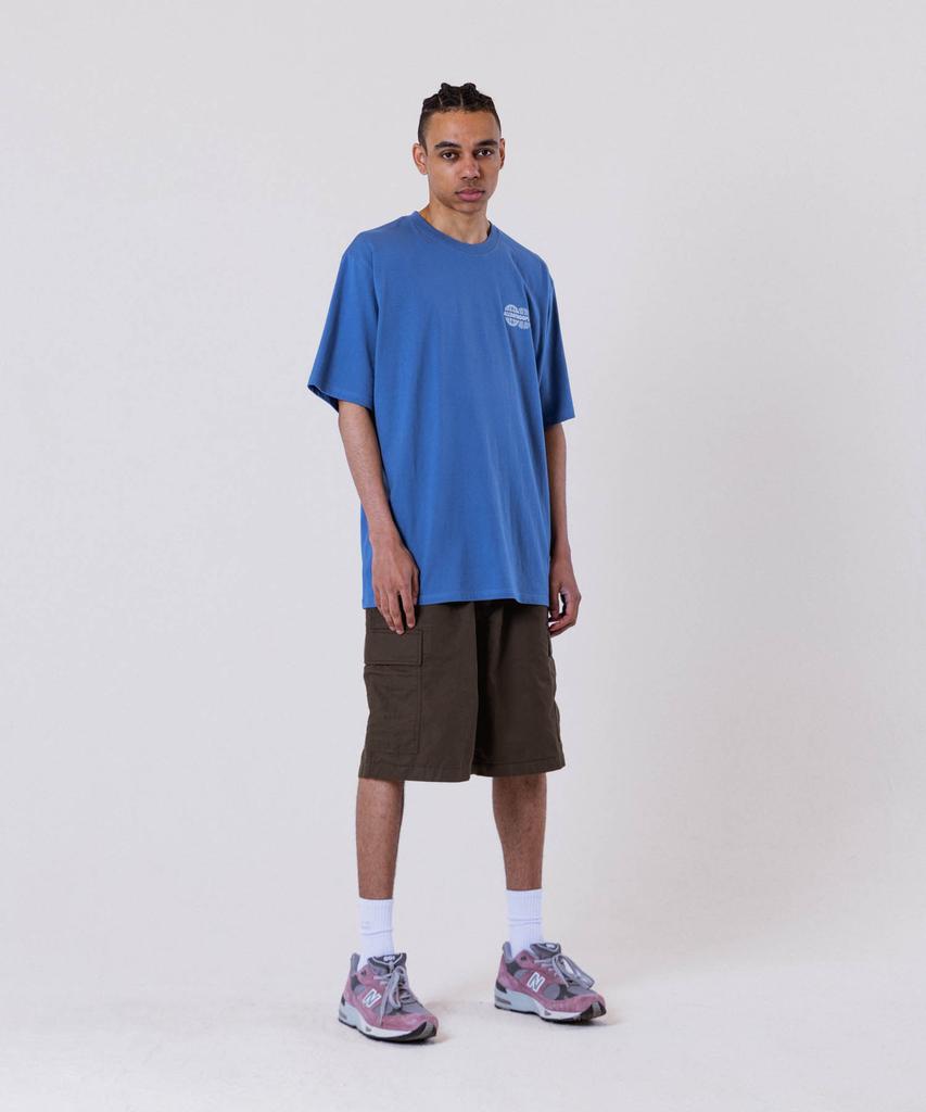 ALL DAY HOOPS Adh Worldwide Oversized Short Sleeve T-Shirt Blue