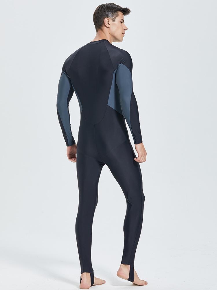 Costume da bagno intero Shabaite con zip frontale, protezione solare, asciugatura rapida, in nylon