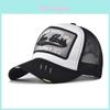 New York Mesh Cap With Embroidered Letters Summer Breathable Cotton Outdoor Sun Hat For Men Women