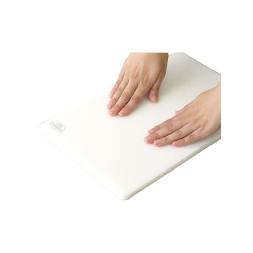 Sanyo Kasei Elastomer Soft Antibacterial Cutting Board (Medium), White, EKW-M