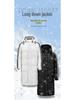 Unisex White Duck Down Jacket - Classic Three-Stripes, Hooded, Warm Outerwear for Students (Autumn/Winter).