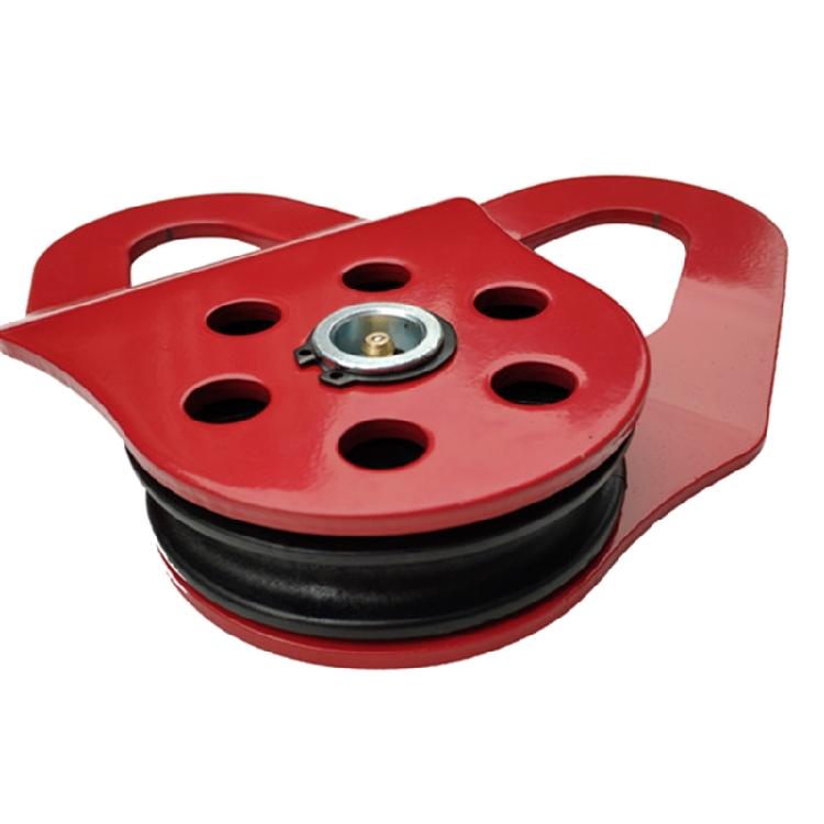 High Strength 10Ton Snatch Pulley Block Nylon Roller for 17MM Max Rope Diameter