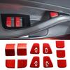 Interior Grade Enhancement Car Door Lift Button Switch Sticker Trim Decals