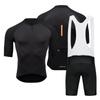 Mens Cycling Jersey Bib Shorts Set Breathable Quick-Dry Mountain Bike Apparel Outdoor Sports