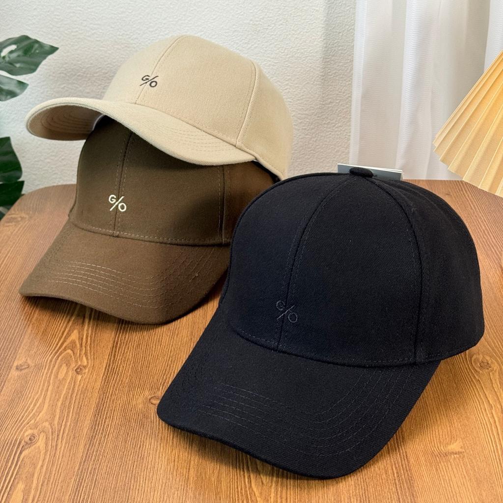 Fashion Hat Flannel Thickened Wool Women's Autumn and Winter Versatile Cap Korean Version Personalized Letter Embroidery Hardtop Wide Hat Baseball Cap