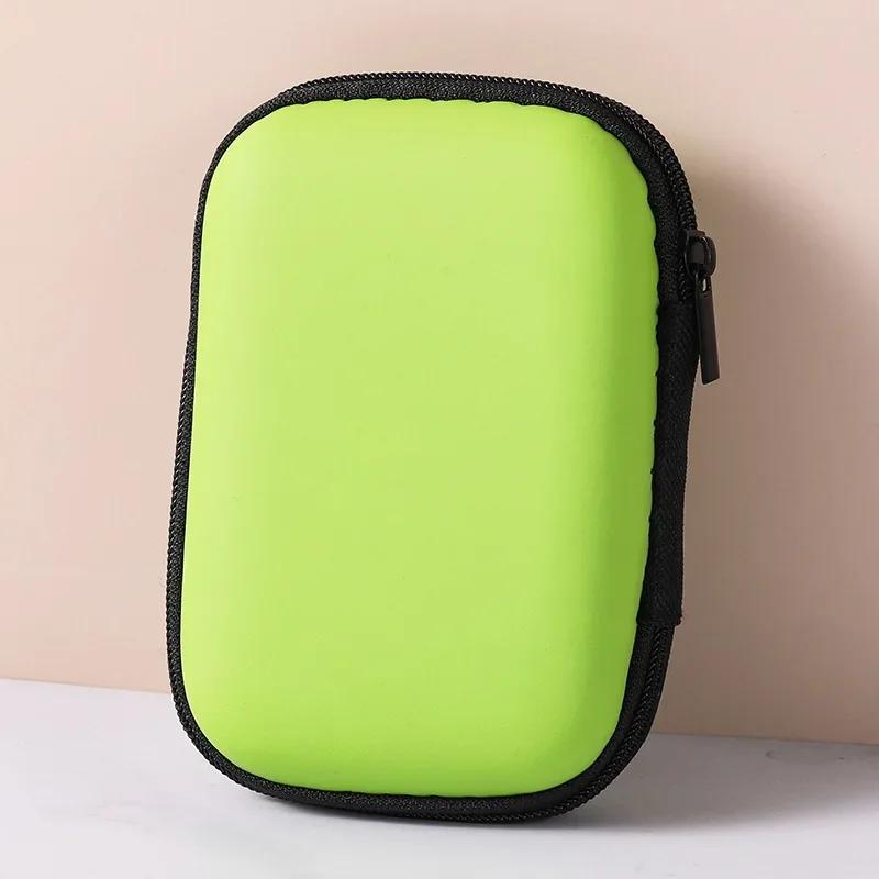 Yeni Gelen Kulaklık Veri Kablosu Saklama Kutusu Şarj Cihazı Powerbank Dikdörtgen Kutu EVA Fermuarlı Çanta Cep Çantası Seyahat Düzenleyici