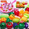 Cutting Play Food Toy for Kids Kitchen Toys Pretend Play Fruit Vegetable Pizza Cake Accessories Early Educational for Girl's Toy
