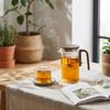 750 ML GLASS JUG WITH MAGNETIC TRIGGER INFuser FOR COFFEE AND TEA