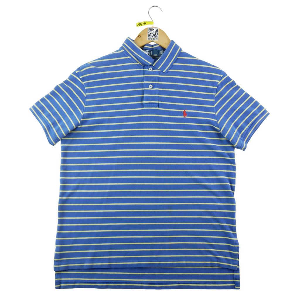 Seconde vie - Polo manches courtes Homme Bleu - Bon état
