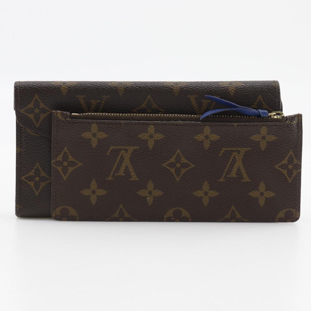 LOUIS VUITTON Portefeiulle Josephine Purse M60164 Three fold Brown Monogram canvas Women Used