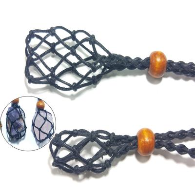 Zubehör DIY Kristallhalter für Steine Hohlsteinhalter Ersatz Lederkordelhalter