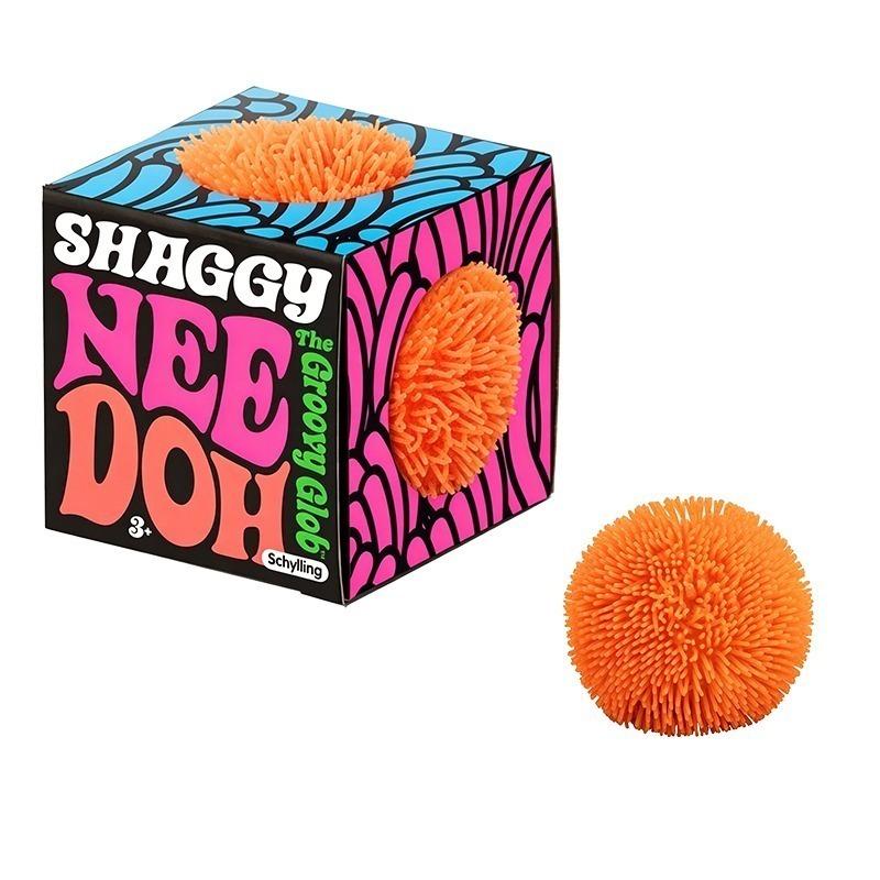 Needoh Mini 3 ks Chlupatá kulička Stresová Teenie Mačkací Senzorická hračka The Groovy Glob Uklidňující Fidget Netoxické Měkké kuličky Pro ADHD Dárek