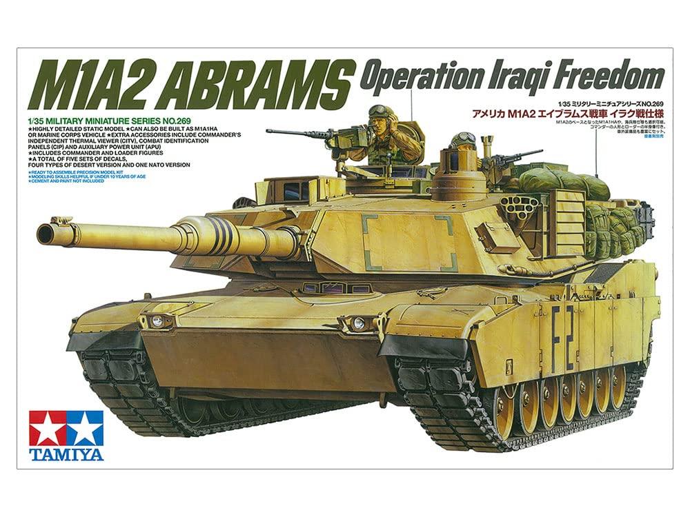 Tamiya Military Miniature Series 269 Army M1A2 Abrams Iraq War Plastic 35269 1/35 No. U.S. Tank, Version, Model,