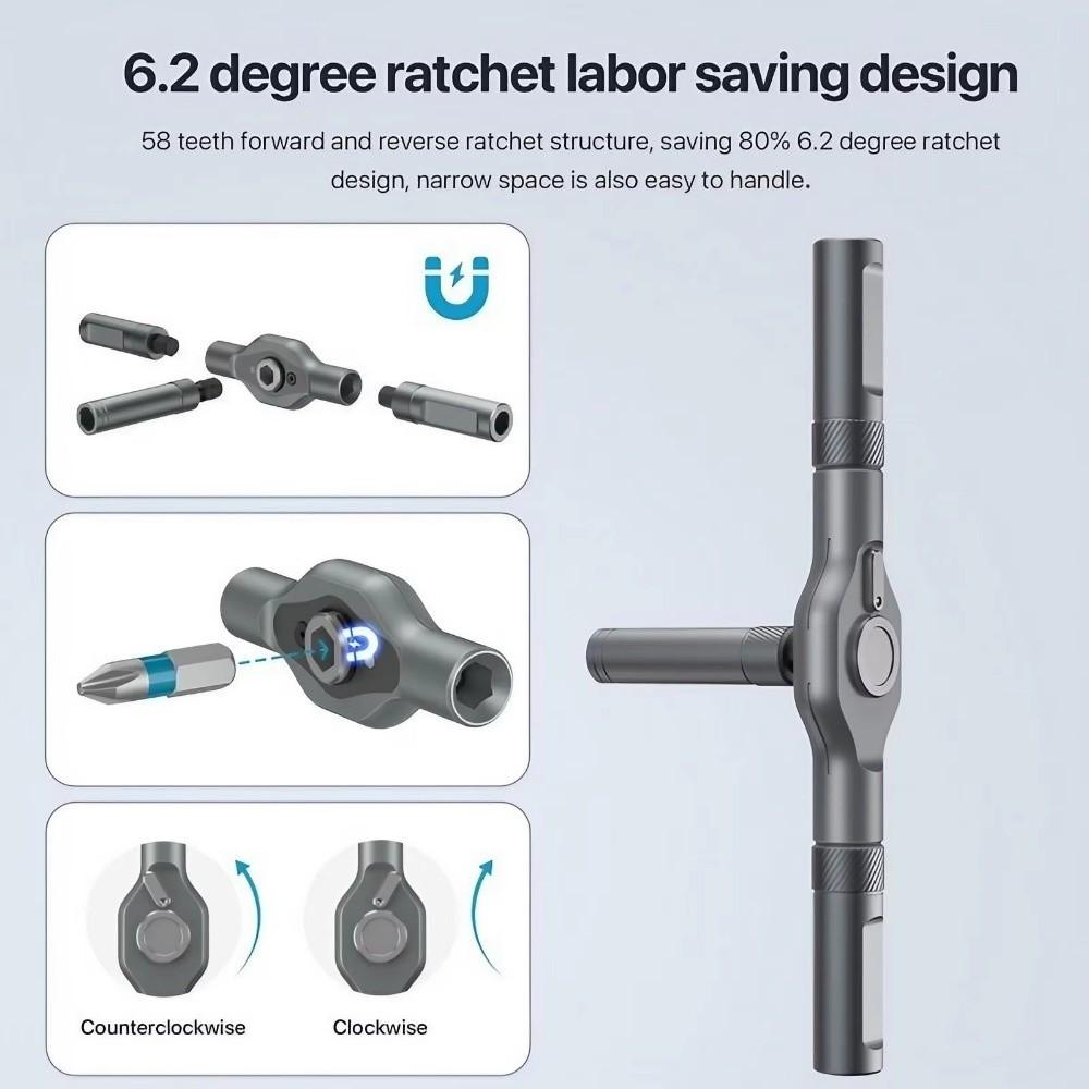 24-in-1 Magnetic Bits Tools Set 42-in-1 Ratchet Allen Wrench Set DIY