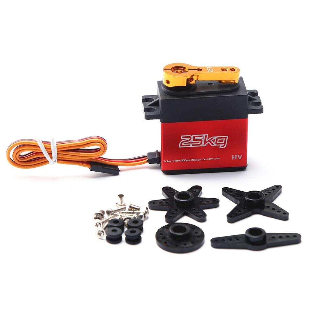 4PCS RCmall DS3225 25KG Digital Servo Motors - High Torque Waterproof Metal Gear Servos For RC Cars & Robotics - View #8