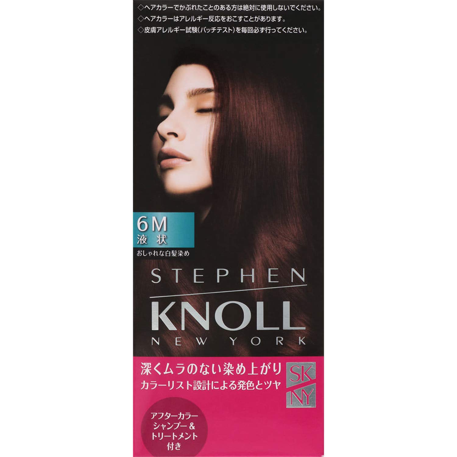 

STEPHEN KNOLL Color Couture Liquid Hair Color for Gray Maroon Single Use (Quasi-drug) Hair, 6M, Brown,