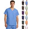 Men's V-neck Handwashing Short Sleeved Caregiver Uniform