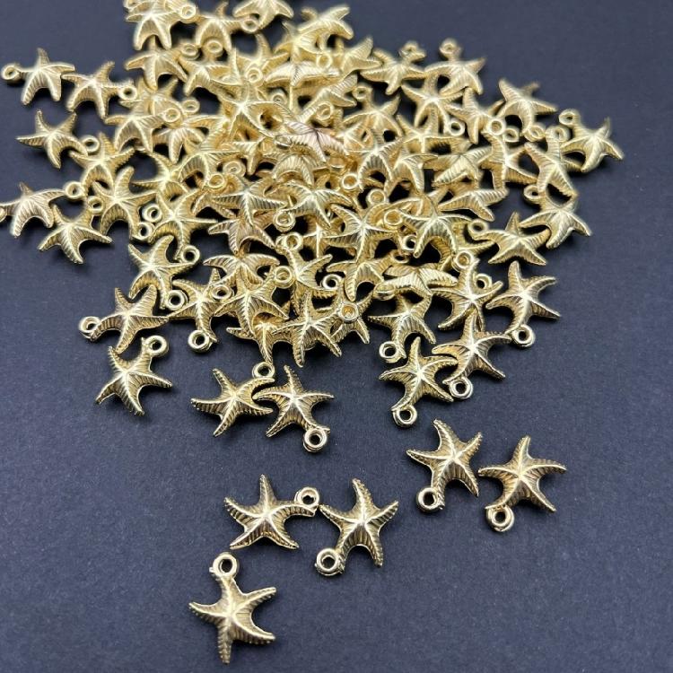 50PCS Sea Creature Themed Charm Pendants Jewelry Making Supplies Star Fish Charm Pendant for Necklace Bracelets