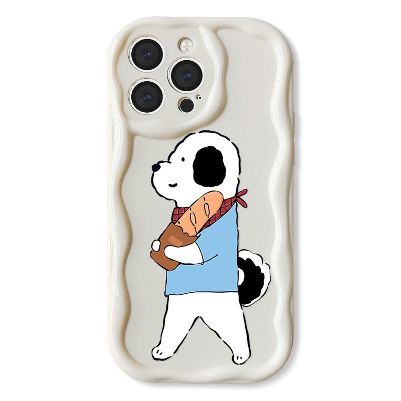 

Силиконовый чехол Zhitai Cream Pattern Cartoon для iPhone 11/13 Pro/14/15 Pro iPhone 12
