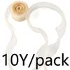 (10 Yards/Packung) 4cm Goldrand Wellenförmiges Garn Geschenkbox Bouquet Verpackungsmaterial Schleife Haaraccessoires Handgemacht DIY Dekoratives Spitze