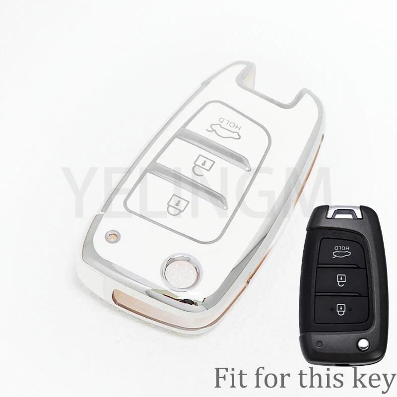 For Hyundai Sonata Santafe Verna Tucson Celesta Accent Creta Kona Elantra Solaris I30 I35 I40 Ix35 Tpu Car Remote Key Cover Case