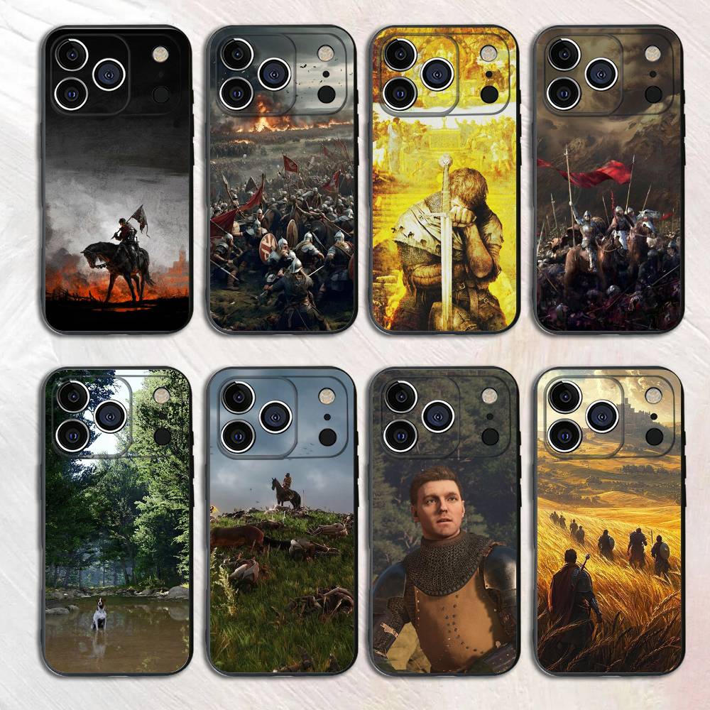 Game KCD Silicone Soft Phone Case For iPhone17,16,15,14,13,12 Pro Max Plus X XR SE Cover