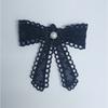 10Pc 3D Double-layer Handmade Bead Bow Embroidered Cloth Sticker Headband Decorative Cloth Sticker
