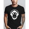 Monkey Men's Short-sleeved T-shirts, Fashionable and Trendy Printed Bottoming Shirts, Male Spring and Summer Round Neck Casual Versatile Tops