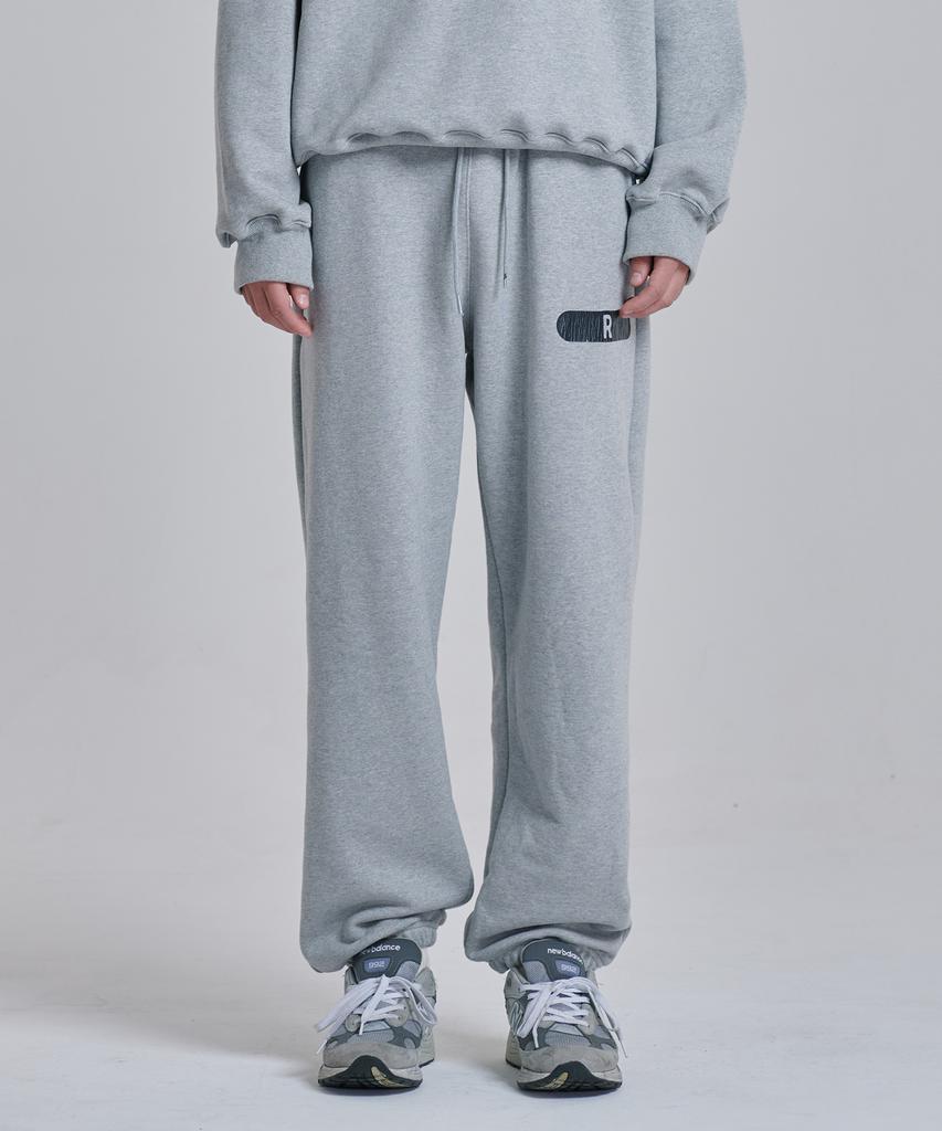 RAW LAB R Crack Logo Sweatpants (Grey)